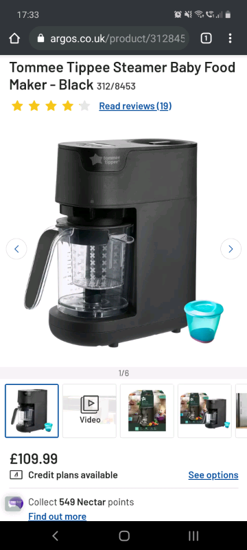 baby milk prep machine argos